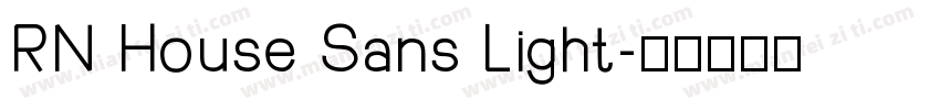 RN House Sans Light字体转换
